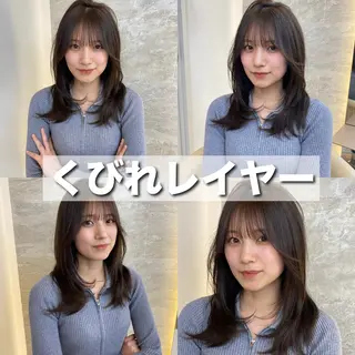 ミディアム 小顔カット🫧 縮毛矯正✨/礼二郎のヘアスタイル