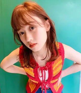 ミディアム 十川 明優花のヘアスタイル