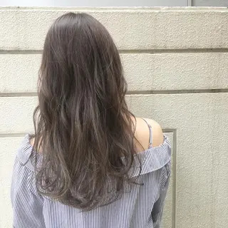 ロング カラー 低ダメージパーマ ケアパーマ/武田明大のヘアスタイル