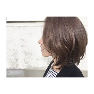 ミディアム カラー YAP！HAIR トコツメアヤノのヘアスタイル