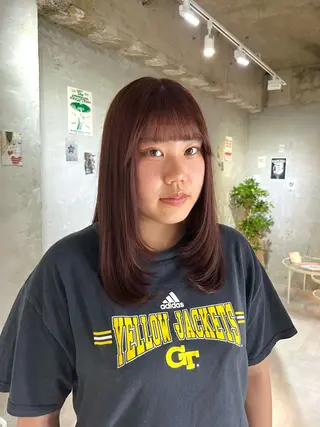 ミディアム yuuna ✮ door whiteのヘアスタイル