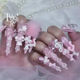 ネイル Lumière｜ ロング｜ワンホンのネイルデザイン