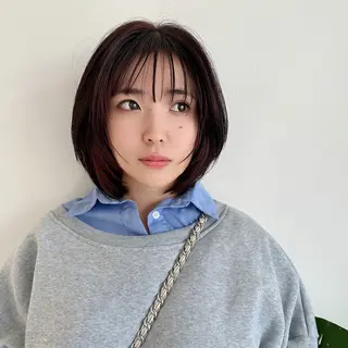 ショート カラー RIENS xreaのヘアスタイル