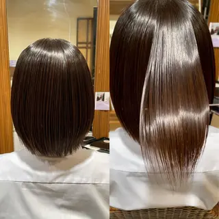 ミディアム イルミナカラー/レイ ヤーカット/三好春奈のヘアスタイル
