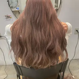 ロング カラー 梅田/赤み消しカラー /顔まわりcut🤍のヘアスタイル