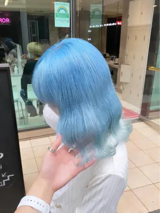 ミディアム 🤍ムラ修正ブリーチ 🤍原宿/YUUのヘアスタイル