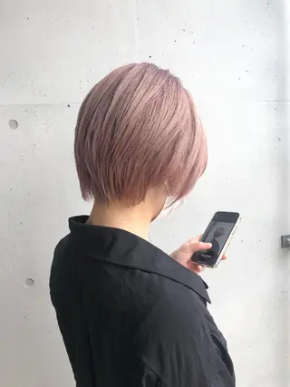 ショート カラー ☕️ベージュカラー 内藤光哉☕️のヘアスタイル