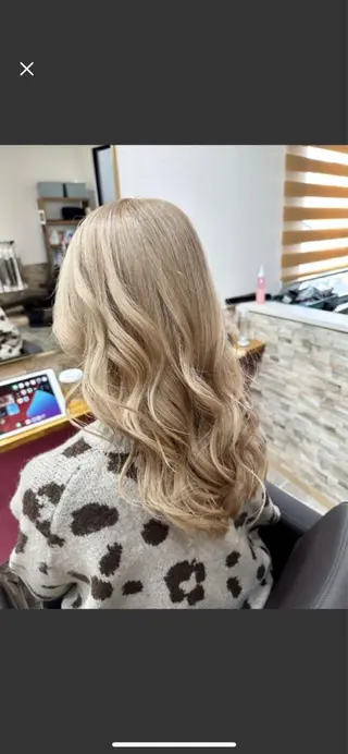 ロング カラー ヘアカラー&縮毛矯正 STAR☆RIVERのヘアスタイル