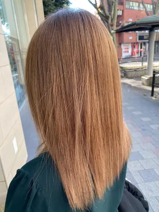 セミロング カラー ヘアアレンジ TSUNA 🌙 Lim 五反田のマツエク・マツパデザイン