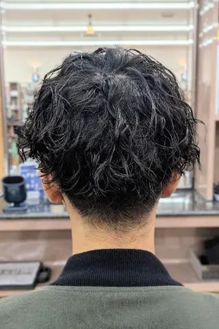ショート パーマ 理容プラージュ燕三条 福井のヘアスタイル