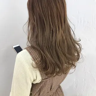 セミロング カラー ヘアアレンジ 🫧透明感カラー/ ボブ/小笠原汐海🪽のヘアスタイル