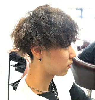 パーマ メンズ 水谷 俊一のヘアスタイル