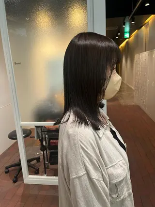 ミディアム マンツーマン 縮毛矯正/マユコのヘアスタイル
