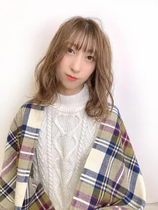 セミロング Maison 寺尾拓朗のヘアスタイル