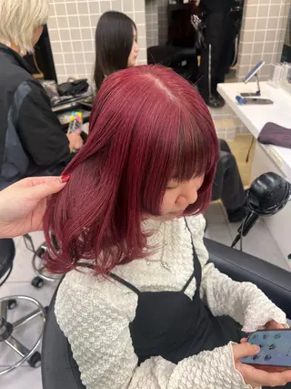 ミディアム カラー 💖札幌カラー 指名No.1💖玲奈のヘアスタイル