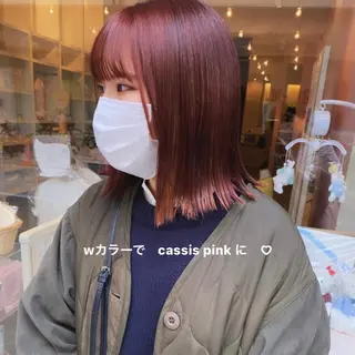 ミディアム カラー マンツーマン半個室 tamuraのヘアスタイル