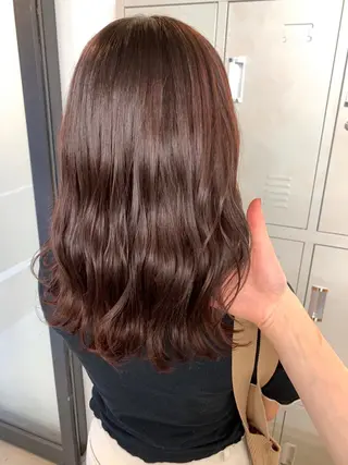 ミディアム カラー leben serikaのヘアスタイル