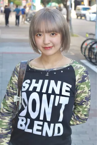 ミディアム カラー joh/メンズ/ ブリーチ/矢場町のヘアスタイル