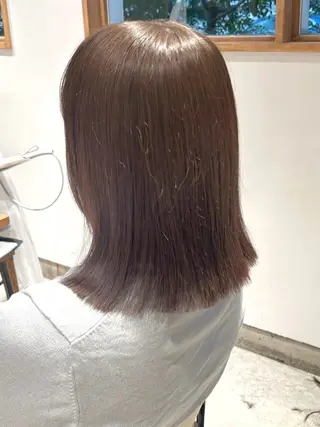ミディアム カラー パライソ南公園店小嶋 さつきのヘアスタイル