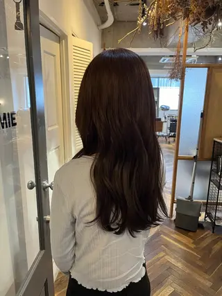 セミロング カラー sora / 渋谷 / ハイトーンのヘアスタイル