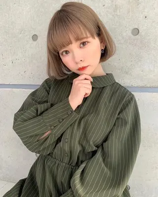 ショート カラー ヘアアレンジ 💖韓国ヘアの匠 💖TAKUMI💖のヘアスタイル