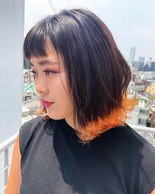 ショート カラー ヘアアレンジ 【池袋/スパイキー ショート】ⓝⓘⓜⓤのヘアスタイル