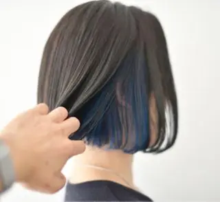 セミロング 松戸　レイヤーカット 野口　康太郎のヘアスタイル
