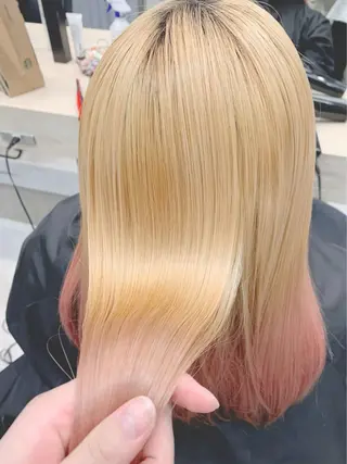セミロング 青木 捺稀のヘアスタイル