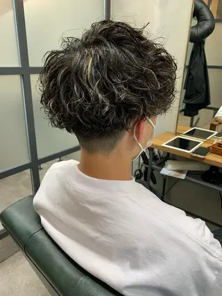 ショート パーマ メンズ 【S.BROOM】 店長　西川徹のヘアスタイル