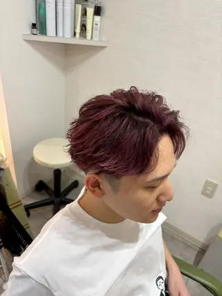 カラー パーマ メンズ 布川 恭大のヘアスタイル