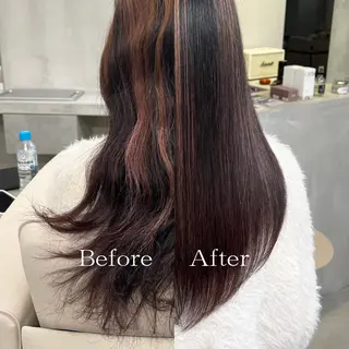 セミロング カット無料/髪質改善 髪質根本改善/艶髪のヘアスタイル