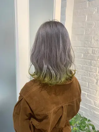 ミディアム カラー 加藤 あやみのヘアスタイル