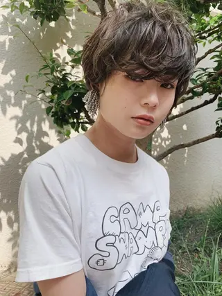 ショート 丹羽大喜 縮毛矯正/美髪矯正のヘアスタイル