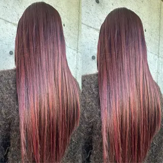 ロング カラー 海希/ブリーチ透明カ ラー/レイヤーカットのヘアスタイル