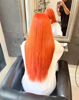 ロング カラー 和夢/メンズカット/ パーマ/ハイトーンのヘアスタイル