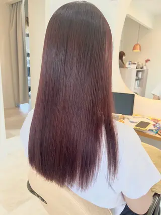 ロング 加藤 明香里のヘアスタイル