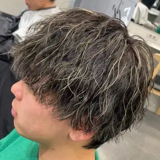 ミディアム カラー ヘアアレンジ メンズ fifth 石川 凪のヘアスタイル