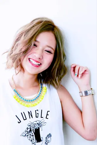 ミディアム カラコレ難波 sakamotoのヘアスタイル