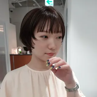 ショート カラー ヘアアレンジ 🌐サトウ リョウ🌐のヘアスタイル