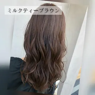 セミロング カラー ヘアアレンジ ブリーチカラー/ 美髪矯正/佐伯 駿のヘアスタイル