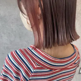 ショート カラー ヘアアレンジ 🌻あいり merci.🌻のヘアスタイル