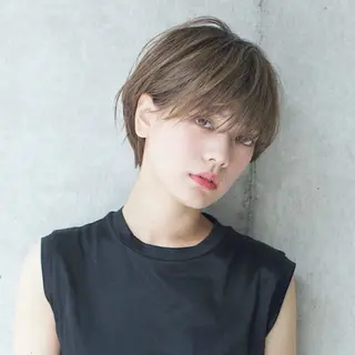 ショート カラー 堀口 英一のヘアスタイル