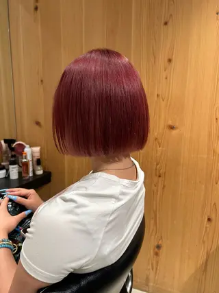 ショート カラー スキバサミを使わない カット🌼唯🌼のヘアスタイル