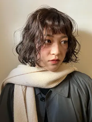 ミディアム カラー 三谷はるな /名古屋/本山のヘアスタイル