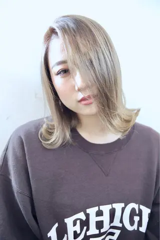 ミディアム 髪質改善酸性縮毛矯正 酸性ストレート◎鈴木のヘアスタイル