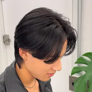 ミディアム カラー パーマ ヘアアレンジ メンズ メンズバレイヤージュ 🌫ハイライトのヘアスタイル