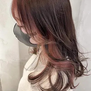 セミロング 顔周りカット・相談 レイヤーも◎しずくのヘアスタイル