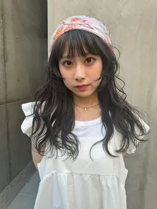 ロング 森田遥奈/透明感カラ ー/似合わせカットのヘアスタイル