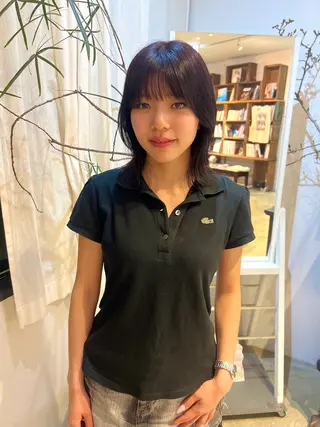 ミディアム にこ /iciのヘアスタイル