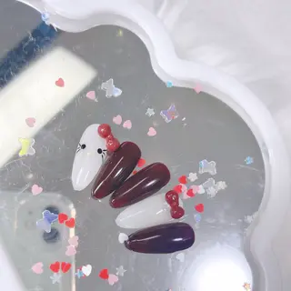 ネイル MoMoA Nail ネイル長さ出し専門店のネイルデザイン